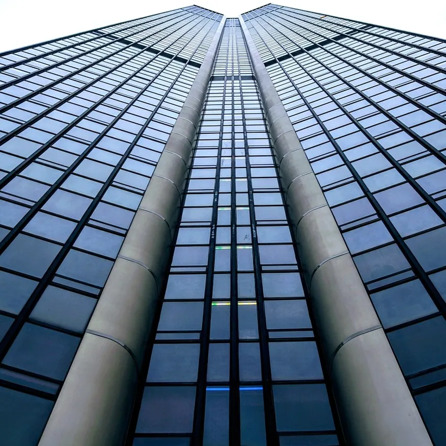 Glass, architecture and futuristic