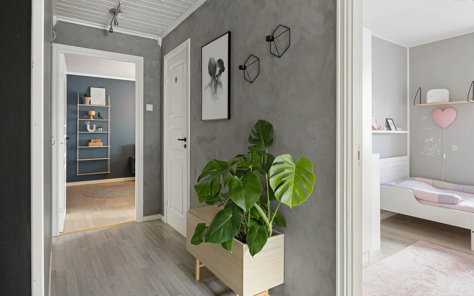 Real estate, interior and house